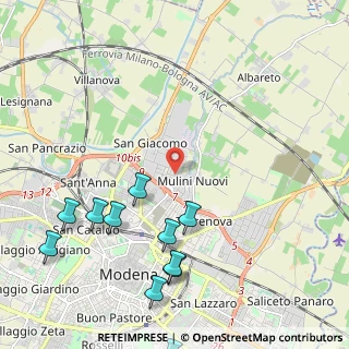 Mappa Via Vincenzo Brigatti, 41122 Modena MO, Italia (2.78636)