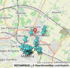 Mappa Via Austria, 41122 Modena MO, Italia (2.0055)