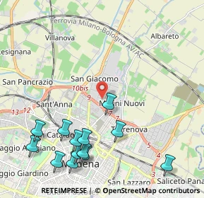 Mappa Via Austria, 41122 Modena MO, Italia (2.64462)