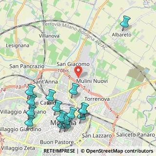 Mappa Via Austria, 41122 Modena MO, Italia (2.83529)