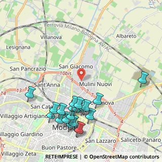Mappa Via Grecia, 41122 Modena MO, Italia (2.441)