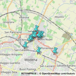 Mappa Via Grecia, 41122 Modena MO, Italia (0.99167)