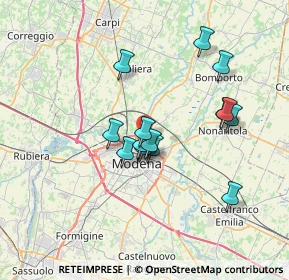 Mappa Via Austria, 41122 Modena MO, Italia (5.78267)