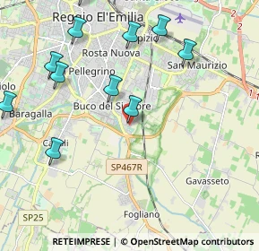 Mappa Via Aristotele, 42123 Reggio nell'Emilia RE, Italia (2.655)