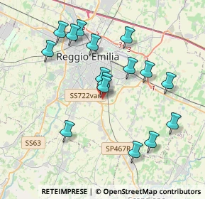 Mappa Via Aristotele, 42123 Reggio nell'Emilia RE, Italia (3.80625)