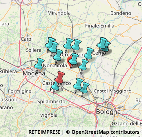 Mappa Via Terraglia Ponente, 40019 Sant'Agata Bolognese BO, Italia (9.9305)