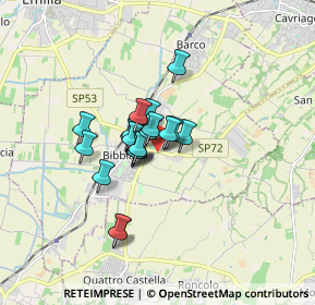 Mappa Via Fratelli Corradini, 42021 Bibbiano RE, Italia (1.0435)