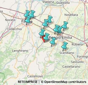 Mappa Via Fratelli Corradini, 42021 Bibbiano RE, Italia (11.79917)