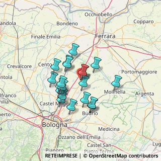 Mappa Via Don Giovanni Minzoni, 40051 Altedo BO, Italia (10.3685)