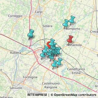Mappa Via Europa, 41122 Modena MO, Italia (5.26688)