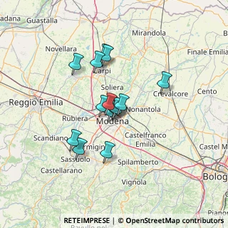 Mappa Via Norvegia, 41122 Modena MO, Italia (10.25571)