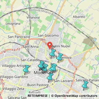 Mappa Via Norvegia, 41122 Modena MO, Italia (2.34)