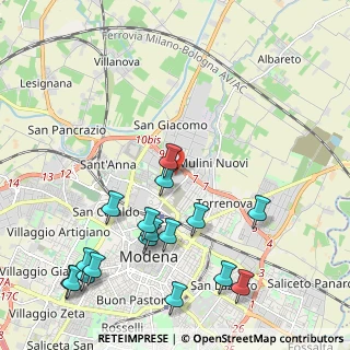 Mappa Via Norvegia, 41122 Modena MO, Italia (2.60706)