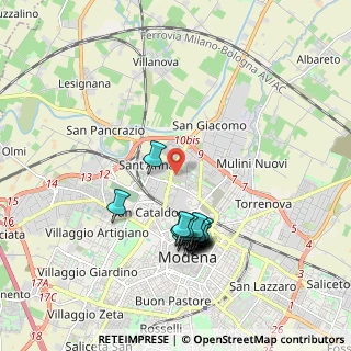 Mappa Via Benedetto Croce, 41122 Modena MO, Italia (1.8535)