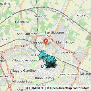 Mappa Via Benedetto Croce, 41122 Modena MO, Italia (1.9795)