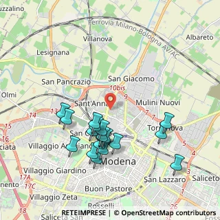 Mappa Via Benedetto Croce, 41122 Modena MO, Italia (1.95833)