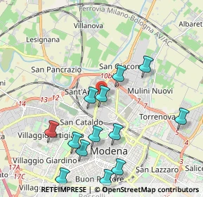 Mappa Via Benedetto Croce, 41122 Modena MO, Italia (2.23615)