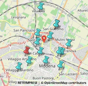 Mappa Via Benedetto Croce, 41122 Modena MO, Italia (1.86)
