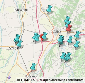 Mappa Via Savigliano, 12062 Marene CN, Italia (8.7195)