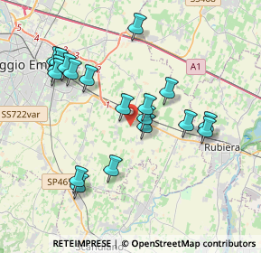 Mappa Via Adolfo Grassi, 42122 Reggio nell'Emilia RE, Italia (3.79263)