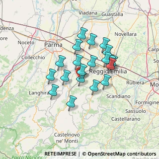 Mappa Via G. B. Venturi, 42021 Bibbiano RE, Italia (10.845)