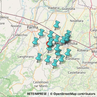 Mappa Via G. B. Venturi, 42021 Bibbiano RE, Italia (9.7255)