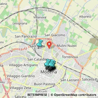 Mappa Via Pietro Maroncelli, 41122 Modena MO, Italia (1.8545)
