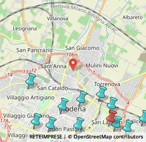 Mappa Via Pietro Maroncelli, 41122 Modena MO, Italia (3.29917)