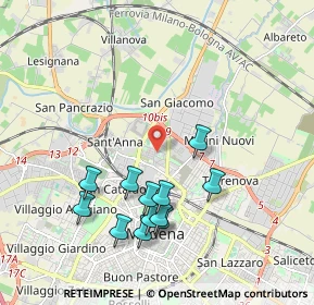Mappa Via Pietro Maroncelli, 41122 Modena MO, Italia (1.975)