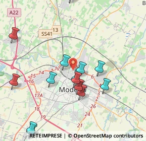 Mappa Via Pietro Maroncelli, 41122 Modena MO, Italia (4.31929)