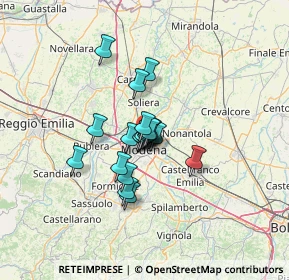 Mappa Via Pietro Maroncelli, 41122 Modena MO, Italia (8.1495)