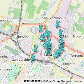 Mappa Via Pietro Maroncelli, 41122 Modena MO, Italia (0.748)