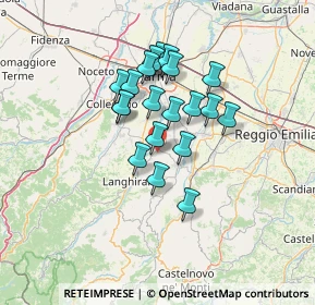 Mappa Via Martiri della Libertà, 43029 Traversetolo PR, Italia (10.5755)