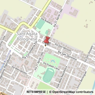 Mappa Via San Donnino,  5, 40019 Sant'Agata Bolognese, Bologna (Emilia Romagna)