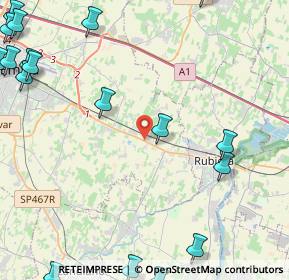 Mappa Via Romani, 42122 Reggio nell'Emilia RE, Italia (7.2535)