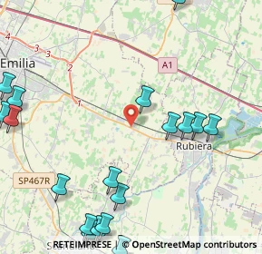 Mappa Via Romani, 42122 Reggio nell'Emilia RE, Italia (6.1595)