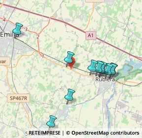 Mappa Via Romani, 42122 Reggio nell'Emilia RE, Italia (3.93091)