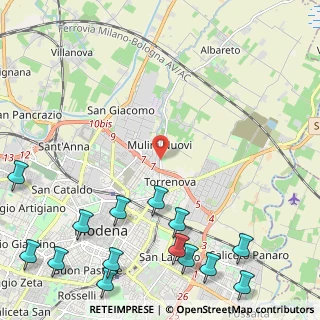 Mappa Strada​ Albareto, 41122 Modena MO, Italia (3.40357)