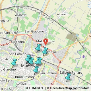 Mappa Strada​ Albareto, 41122 Modena MO, Italia (2.49909)