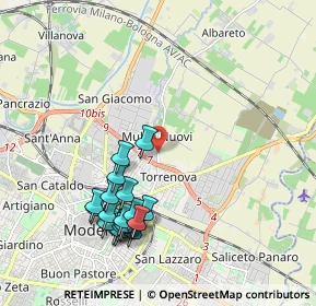 Mappa Strada​ Albareto, 41122 Modena MO, Italia (2.1255)