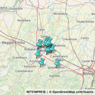 Mappa Strada​ Albareto, 41122 Modena MO, Italia (6.55917)