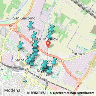 Mappa Strada​ Albareto, 41122 Modena MO, Italia (0.962)