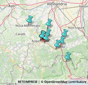 Mappa Via Acqui, 15010 Visone AL, Italia (8.73364)