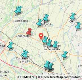 Mappa 40019 Sant'Agata Bolognese BO, Italia (9.7295)