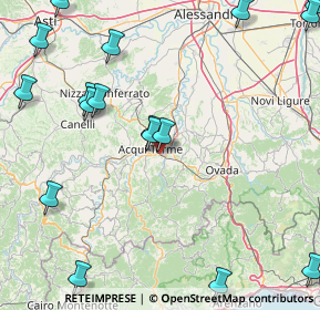 Mappa Regione Chiodi, 15010 Visone AL, Italia (24.54833)