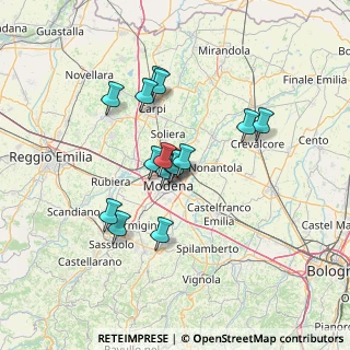 Mappa Via Danimarca, 41122 Modena MO, Italia (10.96333)