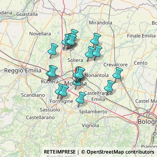 Mappa Via Danimarca, 41122 Modena MO, Italia (11.337)