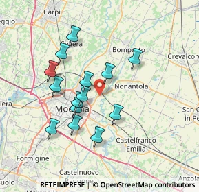 Mappa 41015 Modena MO, Italia (6.41214)