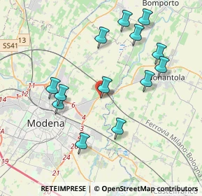 Mappa 41015 Modena MO, Italia (4.02231)