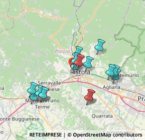 Mappa Via Fratelli Cervi, 51100 Pistoia PT, Italia (6.865)